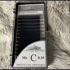 BUNDLE LASHVIEW Eyelash Extensions C curl .15